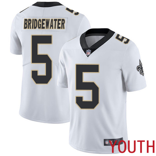 New Orleans Saints Limited White Youth Teddy Bridgewater Road Jersey NFL Football 5 Vapor Untouchable Jersey